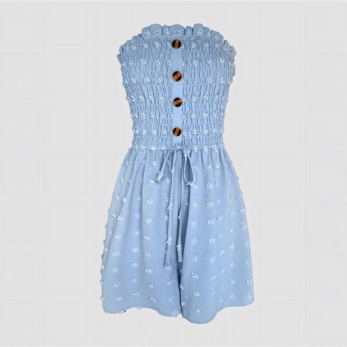 Chic Off-Shoulder Solid Color Women's Casual Jumpsuit