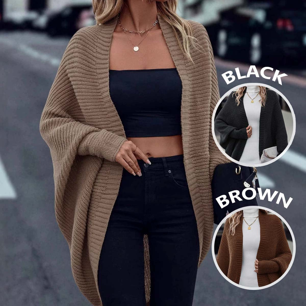 Elegant Fashion Best-seller Knitted Autumn and Winter Sweater Cardigan