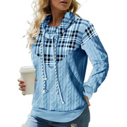 Cozy Multicolor Women's Hooded Pullover Sweater