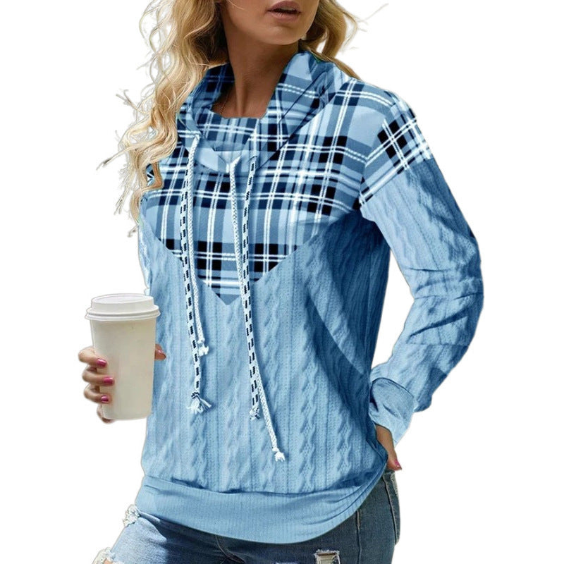 Cozy Multicolor Women's Hooded Pullover Sweater