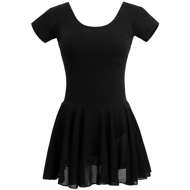 Women's Short Sleeve Dance Leotard Dress