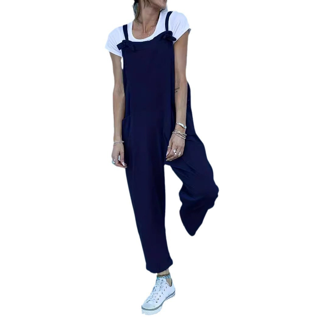 Women's Casual Sleeveless Workwear Camisole Jumpsuit