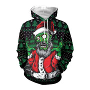 Spooky Digital Print Halloween Couple Hoodie