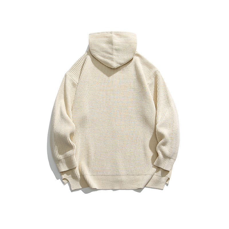 Women's Cozy Hooded Zip Knit Cardigan Sweater Coat