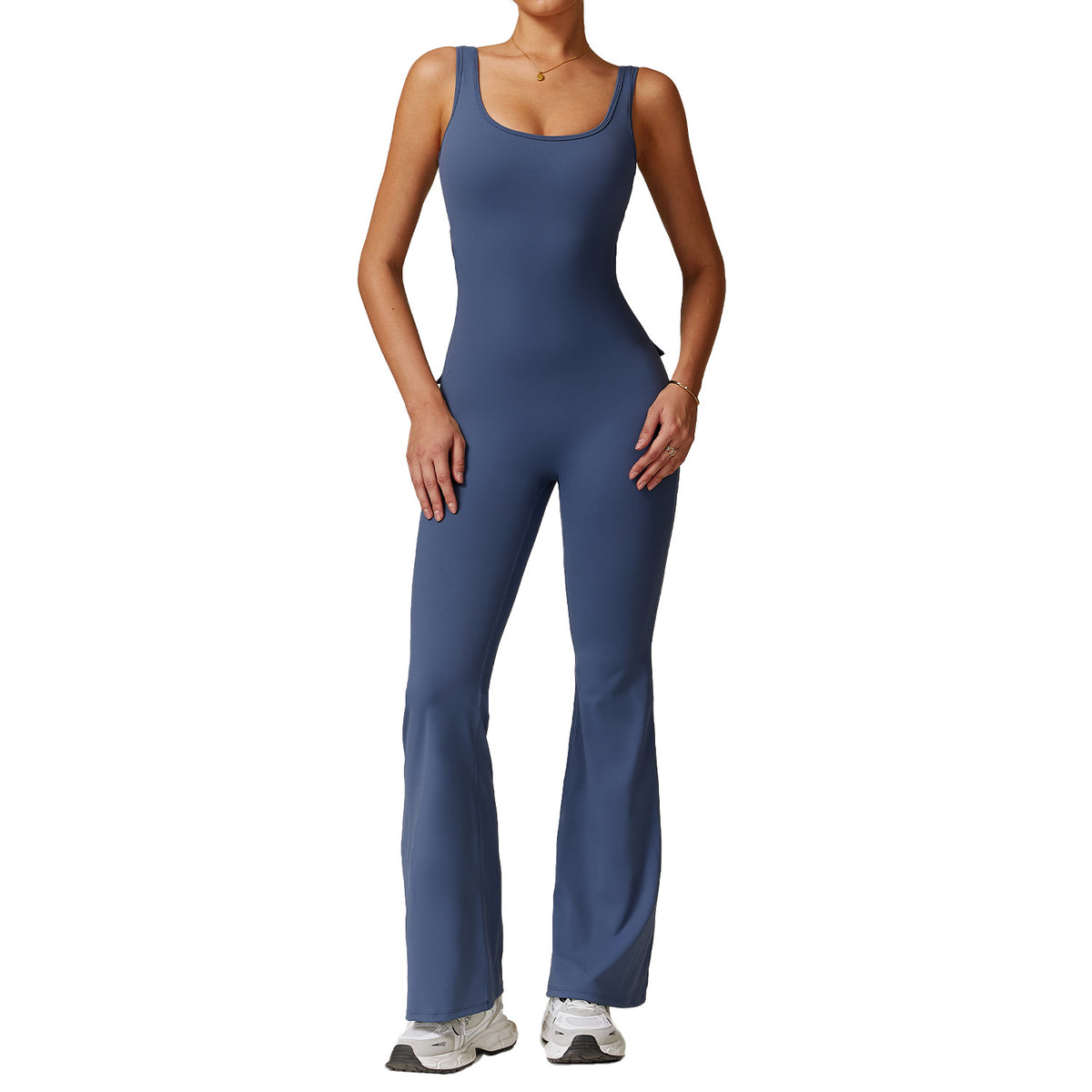 Hollow-out Beauty Back Yoga Jumpsuit One-piece Multi-pocket