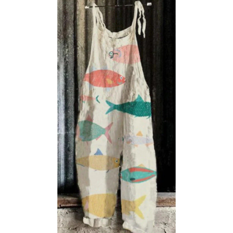 Retro Animal Print 3D One-Piece Romper