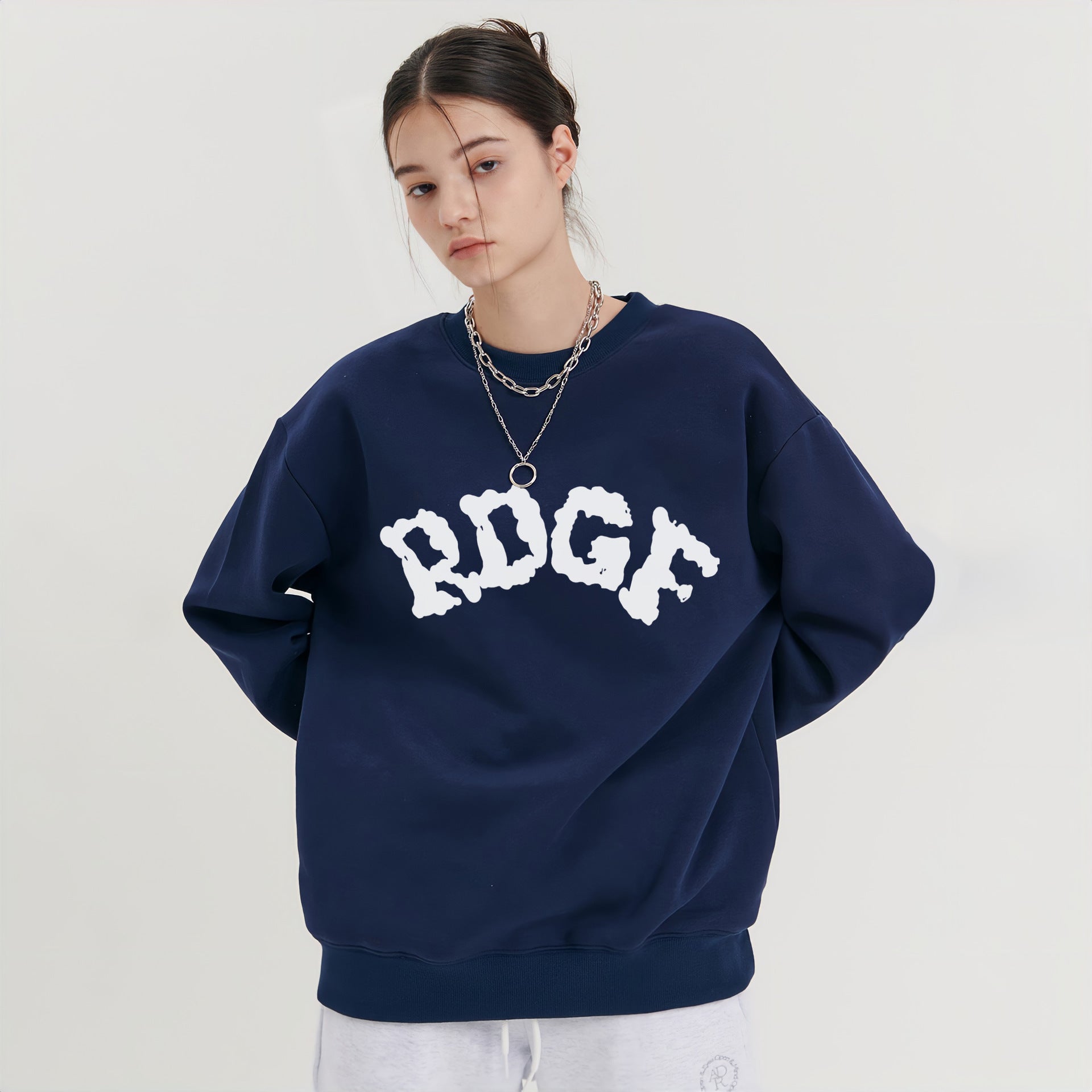 Women's Cozy Round Neck Loose Knit Sweater