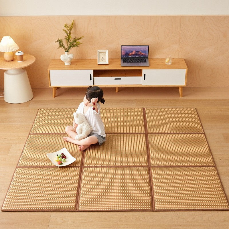 Foldable Tatami Mat for Makeshift Sleeping Arrangements