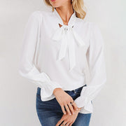 Relaxed-fit Long-sleeve Top For Commuting