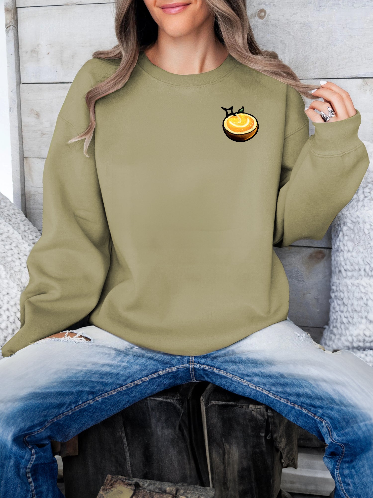 Women's Long Sleeve Printed Hoodie Casual Pullover