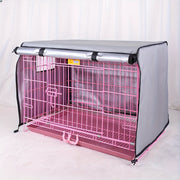 1pc Beiyu PET Dog Crate Cover - Windproof Winter Warm Kennel Bed With Pink Frame-compatible Design, Grey Canopy Shelter For Small/medium Dogs, Ventilation Mesh &, Soft Outer ( Fits Crate Frames, No