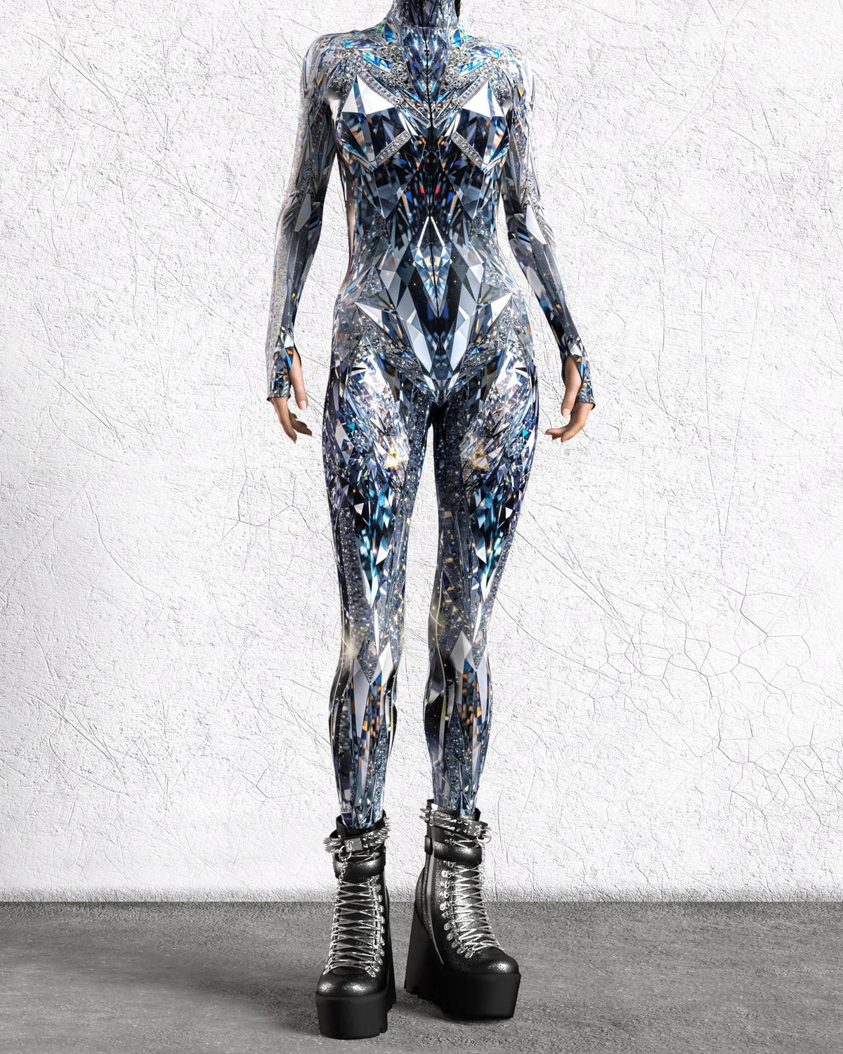 Halloween 3D Digital Print Cosplay Romper & Tights