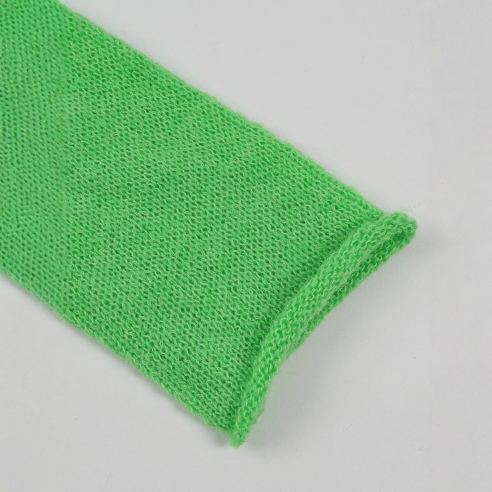 Front Line Ready-made Garments Loose and Lazy Style Knitwear Round Neck Sweater