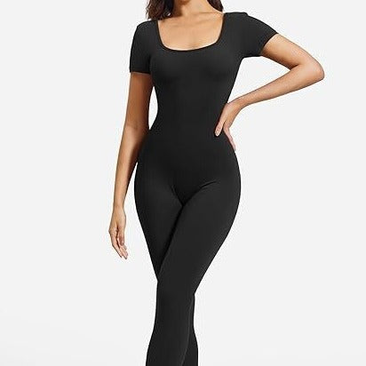 Seamless Fitness Romper: Ultimate Yoga & Running Jumpsuit