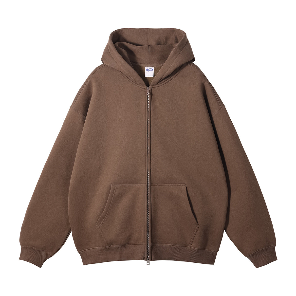 Men's Fleece-Lined Thickened Loose Streetwear Hoodie