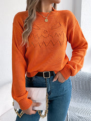 Hollow-out Lantern Long Sleeve Pullover Halloween