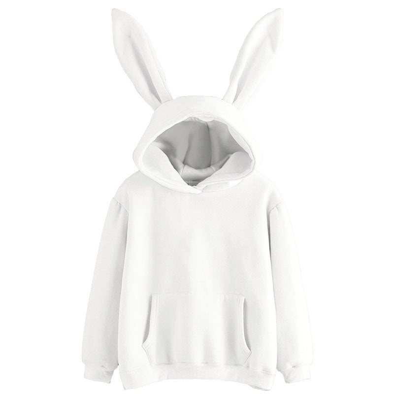 Harajuku Cute Rabbit Ear Hooded Sweatshirt