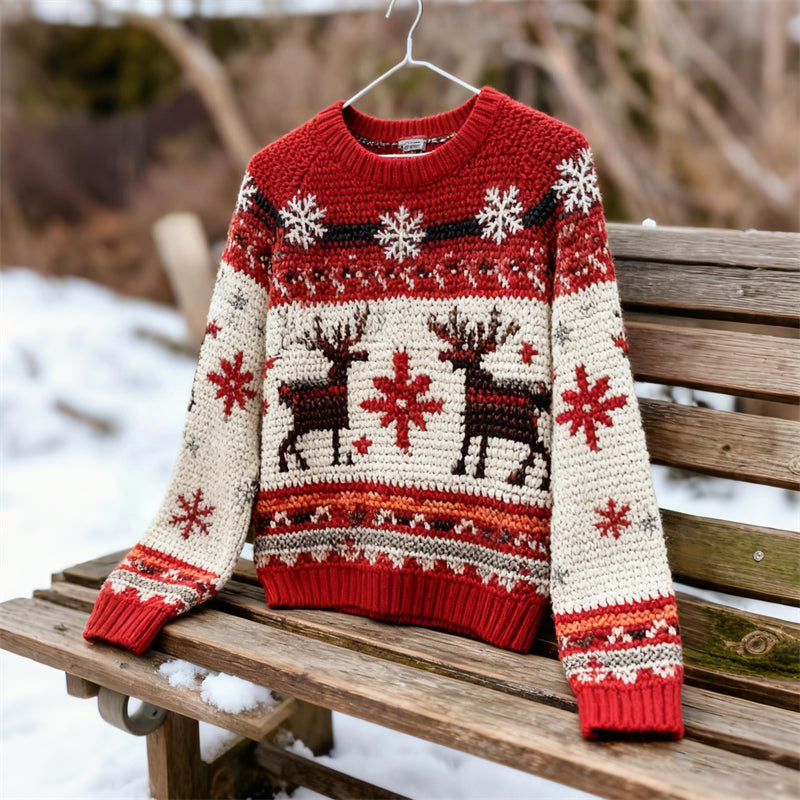 3d-printed, Crew-neck, Color-block, Loose-fitting, Fashionable Pullover Hoodie