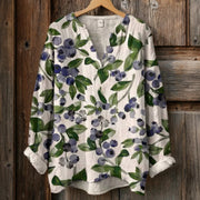 Stylish V-Neck Long Sleeve Top