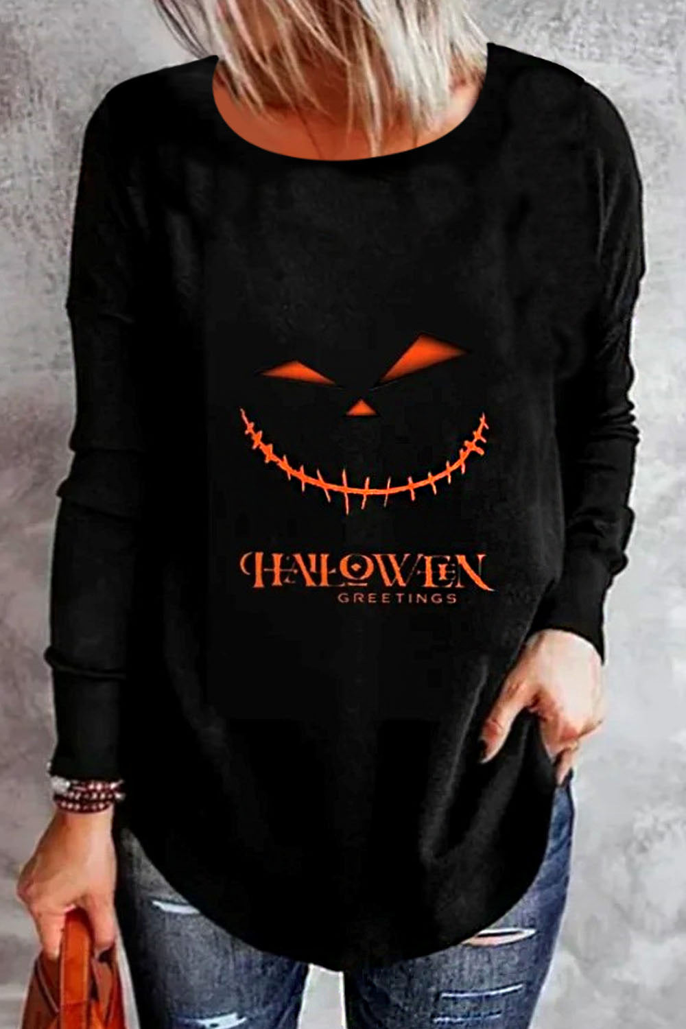 Edgy 3D Skull Print Streetwear Loose Long-Sleeve Hoodie
