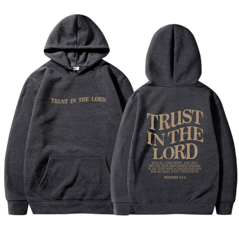 Letter Print Casual Long Sleeve Sports Hoodie