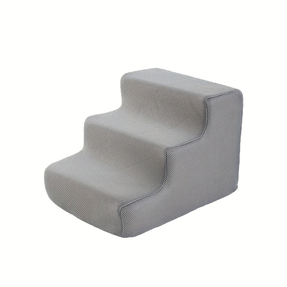 Durable  Comfortable 4-step Pet Stairs  Non-slip Sponge Material  Ergonomic Dog Ladder For Sofa & Bed  Safe For Senior Pets  Indoor/outdoor Use  Modern Pet Furniture  Sturdy Construction