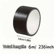 Heavy-Duty Black Cloth Repair Tape, 6 Meters
