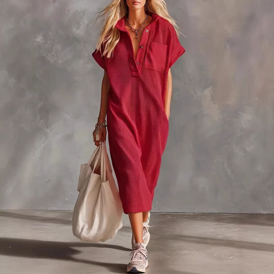 Short-sleeved Fashionable Casual Dress