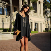 Mini V-neck Chiffon Loose-fitting A-line Dress