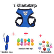 Breathable Mesh Pet Harness Set for Small Dogs and Cats