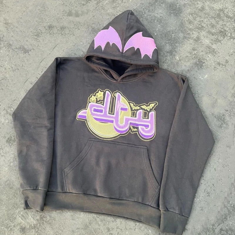 Women's Geometric Print Loose Pullover Hoodie