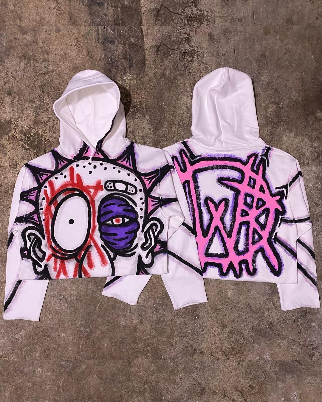 Casual Graphic Print Oversized Long Sleeve Hoodie