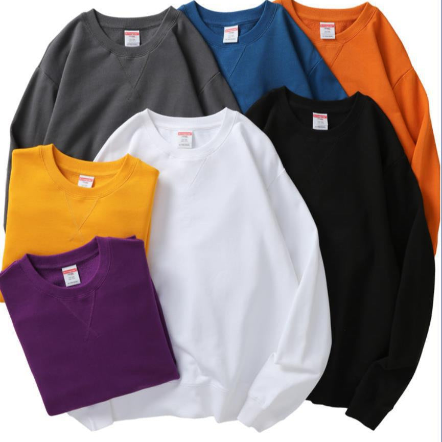 Men's Heavy Cotton Terry Crewneck Pullover Sweater