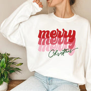 Merry Christmas Letter Print Festive Women's Hoodie