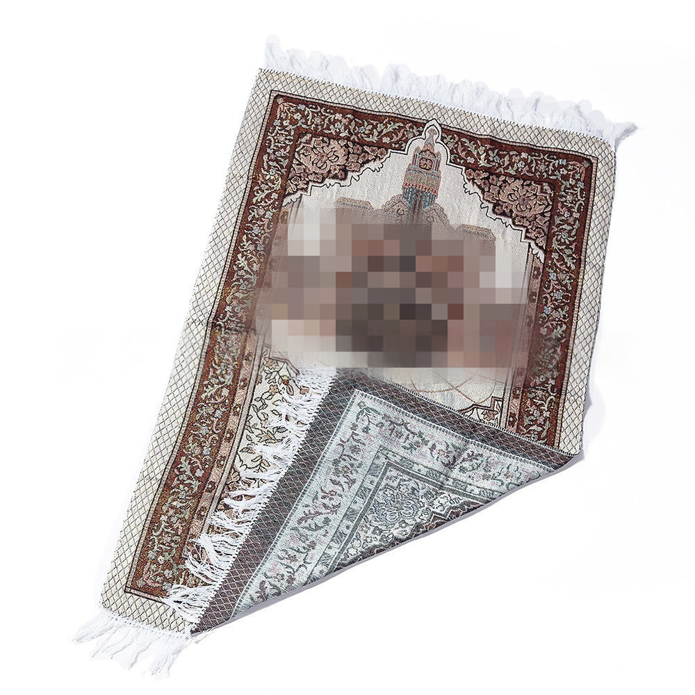 New Floral Design Kaaba Gold-thread Cotton Yarn Carpet