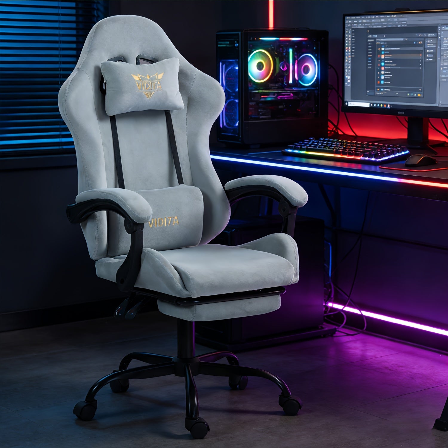 Ergonomic Gaming Office Chair with Lumbar Support – Racing Style