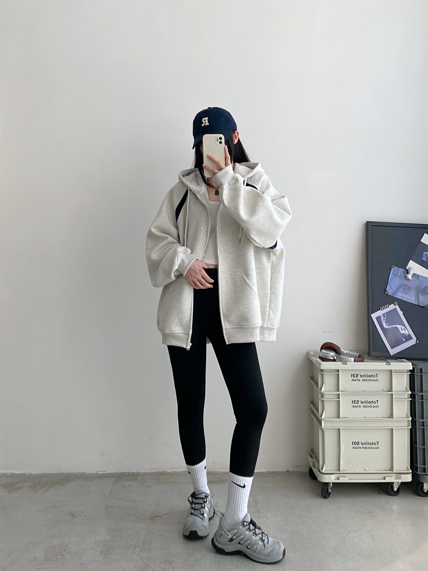 Women's Cozy Zip-Up Hooded Sweater Coat