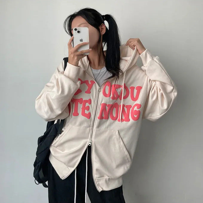 Women's Fleece Zip Cardigan Cozy Casual Sweater Coat