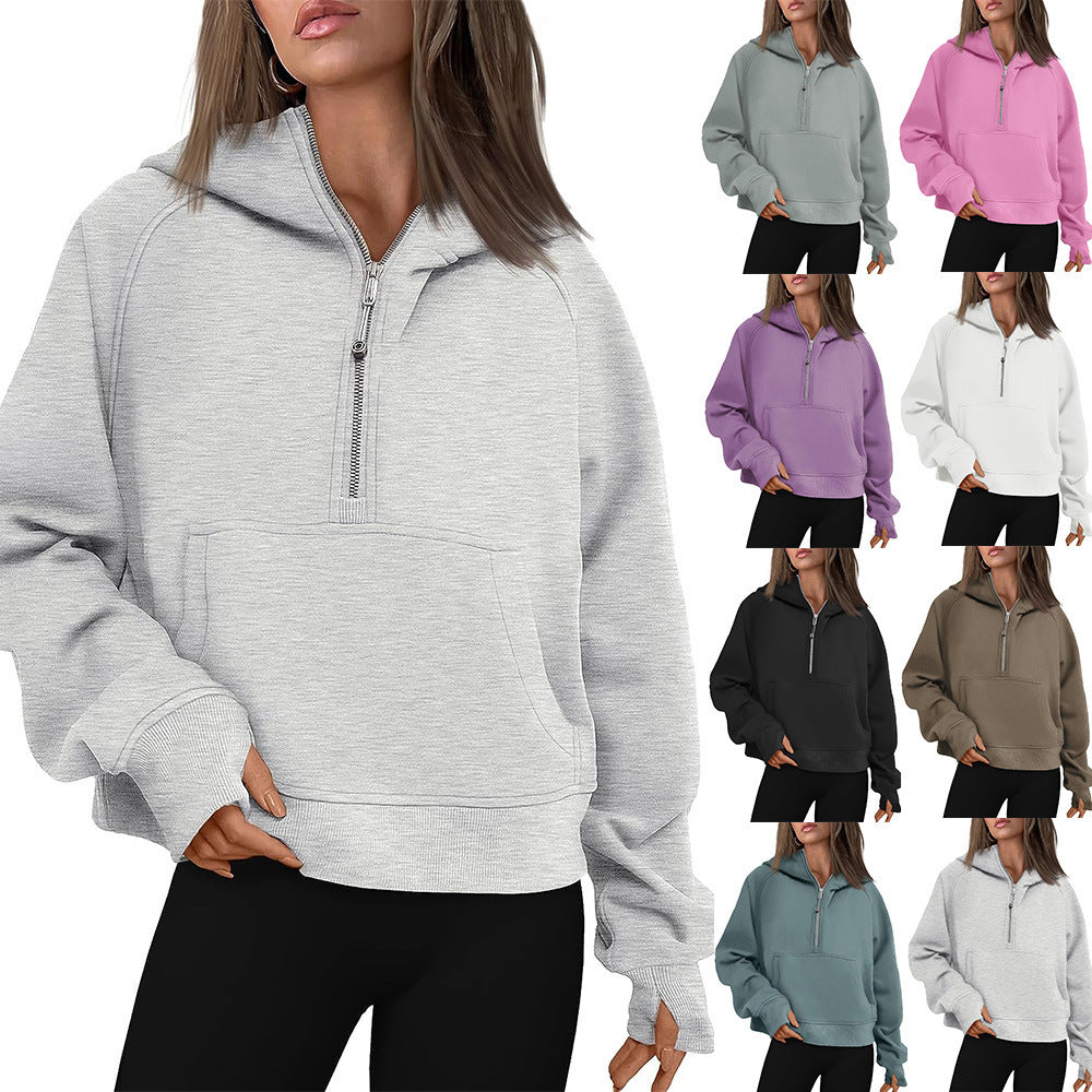Cozy Fleece-Lined Zip-Up Winter Hoodie