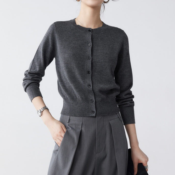 Spring and Autumn Fashion Temperament Wild Thin Bottoming Top for Women