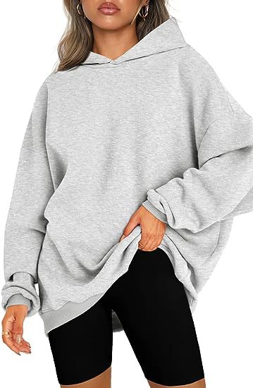 Women's Oversized Hooded Pullover Cozy Casual Sweater