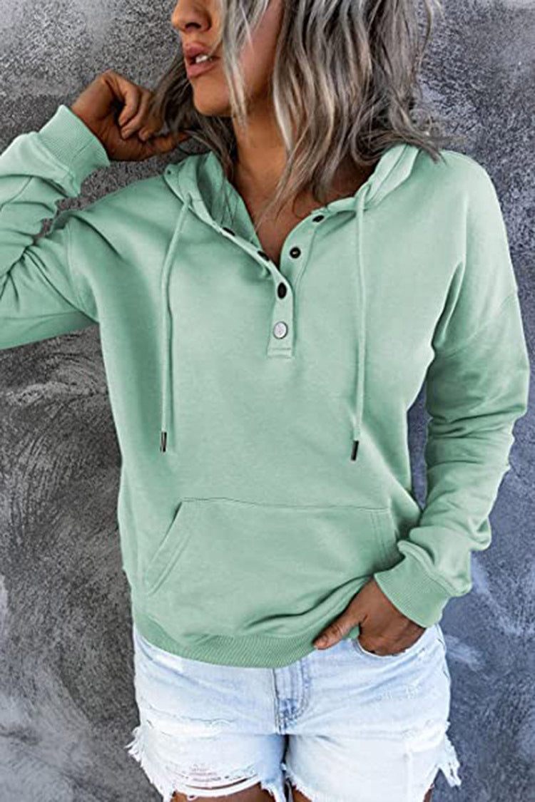 Women's Casual Hooded Sweatshirt with Pockets