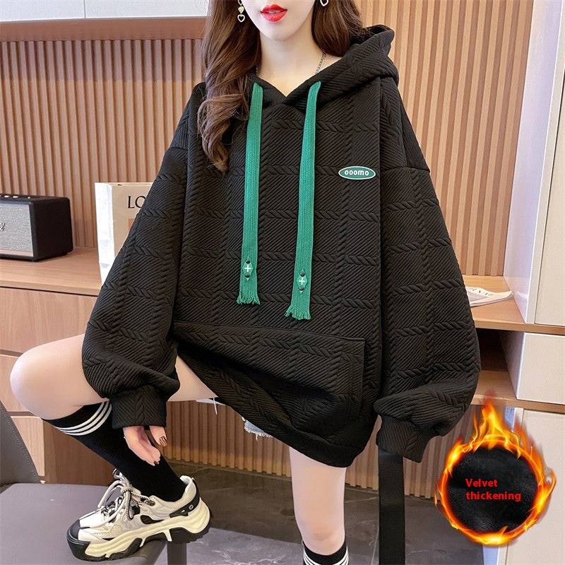 Korean Style Loose Hooded Winter Sweater