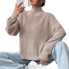 Half Turtleneck Autumn and Winter Undershirt Sweater Pullover