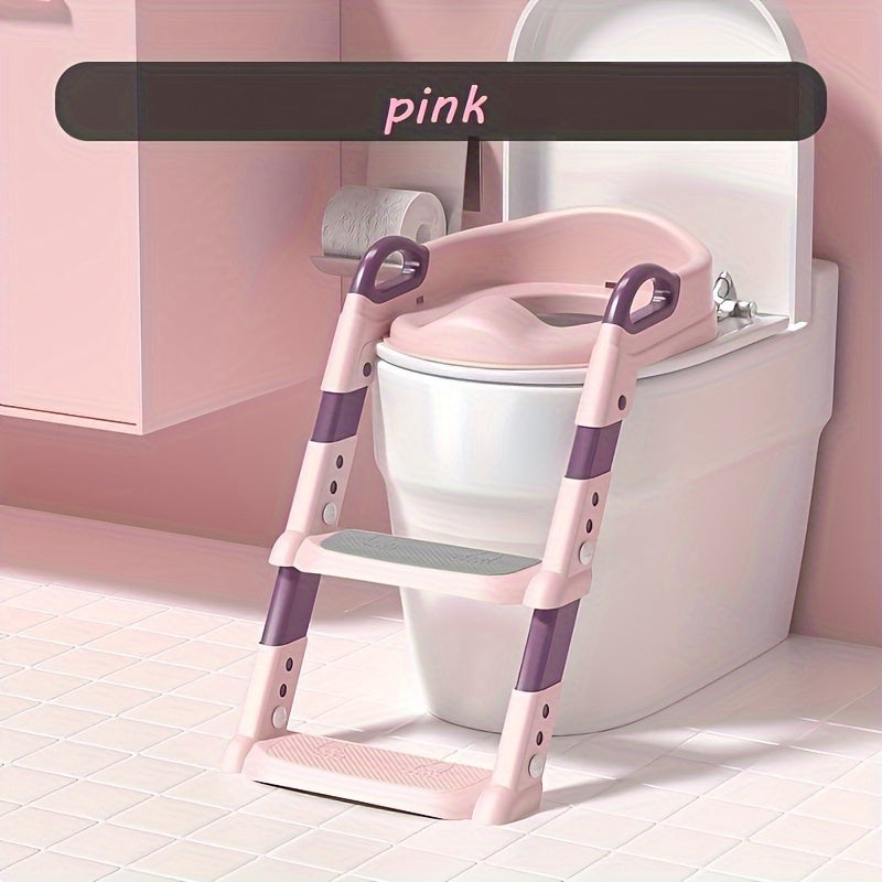 Foldable Step Toilet with Step Stool – Portable Potty Training Seat for Young Children