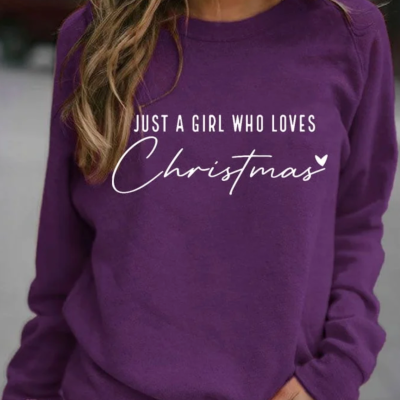 Chic Printed Long Sleeve Loose Autumn & Winter Women's Sweater