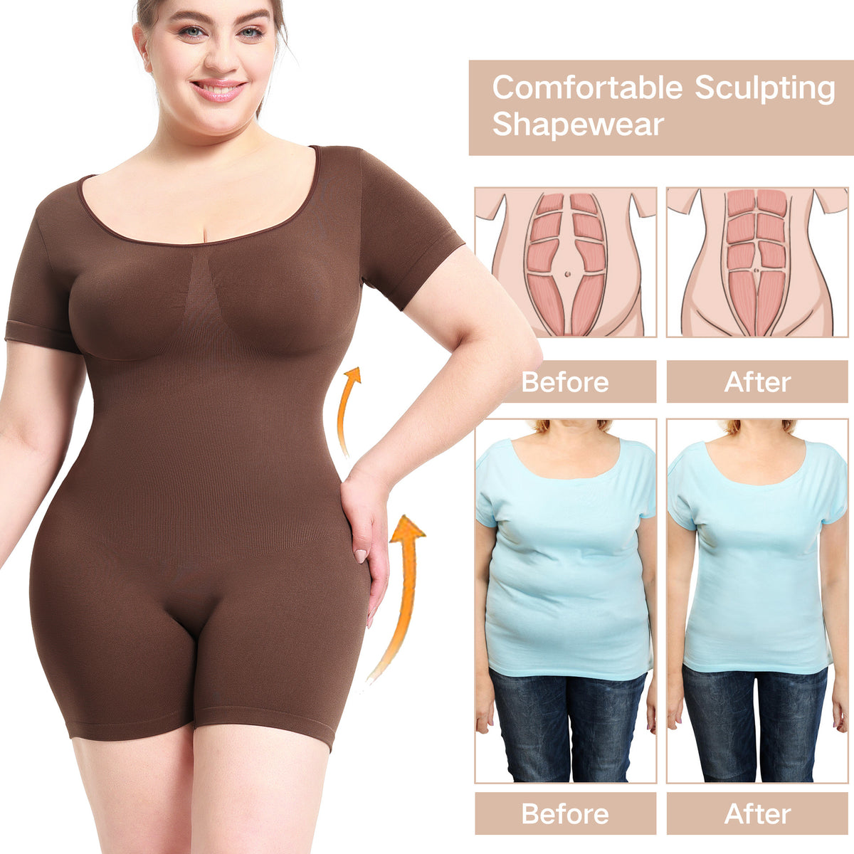 Seamless Short Sleeve Bodybuilding Fitness Jumpsuit