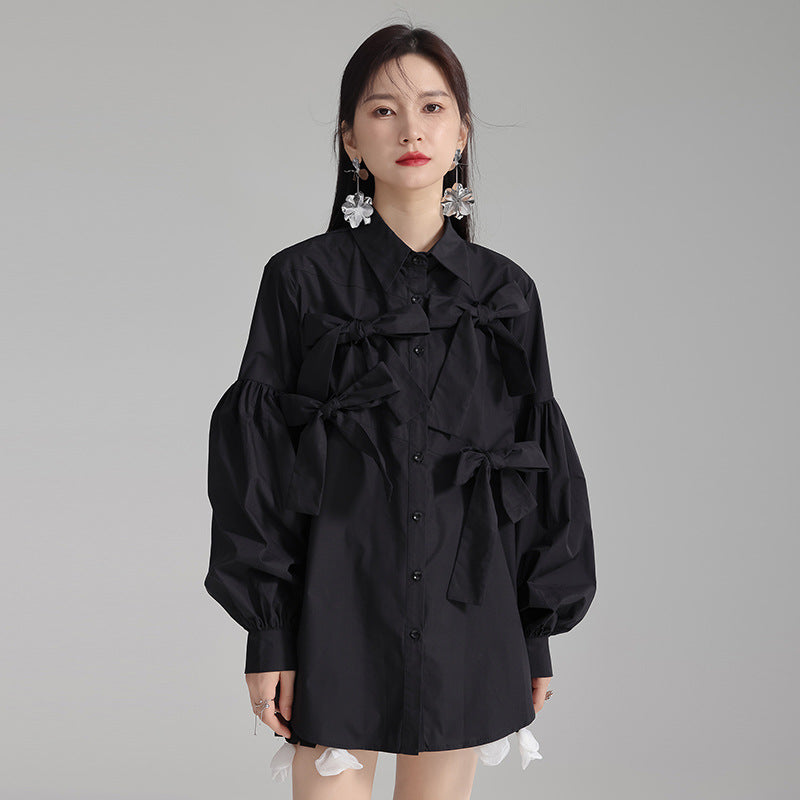 Special-interest Design French Elegant White Shirt