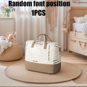 Heavy‑Duty Large Storage Bag with Zipper Compartments, Moisture‑Proof Top Lid, Ultra‑Thick Pink/White Design