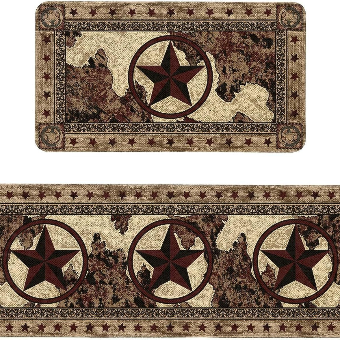 Retro-style Kitchen Floor Matstain-resistant Durable and Easy to Care for